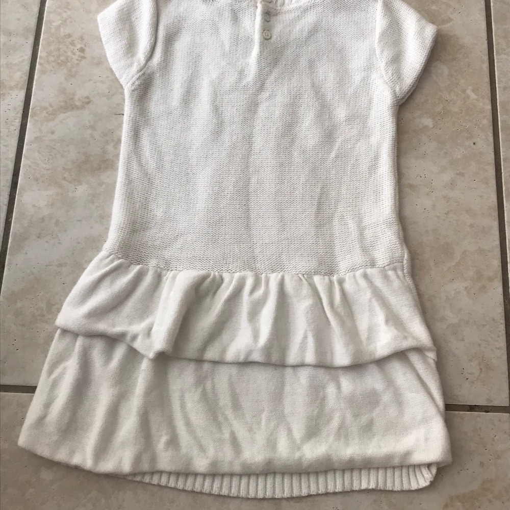 White nautical warm dress